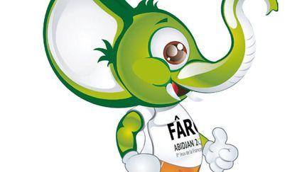 Farô, la mascotte des jeux de la Francophonie © qui se tiennent en Côte d'Ivoire du 21 au 30 juillet 2017