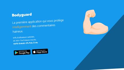 La page d'accueil du site internet de Bodyguard, application dédiée à la lutte contre le cyberharcèlement. (BODYGUARD)