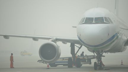 La municipalit&eacute; de Shanghai a publi&eacute; une alerte sanitaire alors que l'indice de pollution atmosph&eacute;rique se situait &agrave; un niveau entre 23 et 31 fois sup&eacute;rieur &agrave; ceux recommand&eacute;s par les autorit&eacute;s sanitaires internationales. (PETER PARKS / AFP)