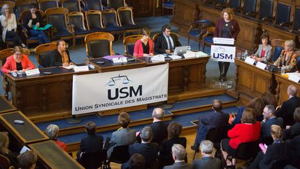 Congrès national de l'Union syndical des magistrats (USM), à la cour d'appel de Paris, le 6 novembre 2015. (?FRANCOIS LAFITE/WOSTOK PRESS / MAXPPP)