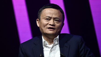 Jack Ma, le fondateur du site de commerce en ligne Alibaba, le 16 mai 2019 à Paris. (PHILIPPE LOPEZ / AFP)