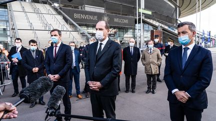 Covid-19 : Jean Castex au vaccinodrome du Stade de France