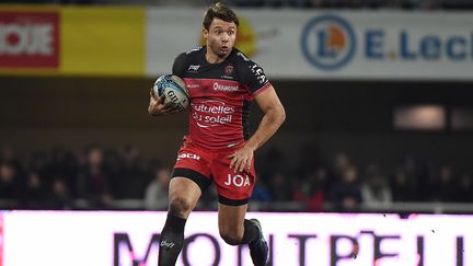 Vincent Clerc, lors d'un match du Top 14 opposant Montpellier à Toulon, le 23 décembre 2016, à l'Altrad Stadium de Montpellier. (SYLVAIN THOMAS / AFP)