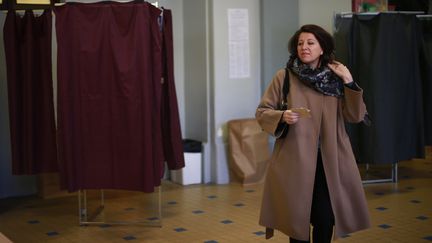 La candidate à la mairie de Paris Agnès Buzyn, dimanche 15 mars 2020. (RAFAEL YAGHOBZADEH / POOL / REA / ABACA)