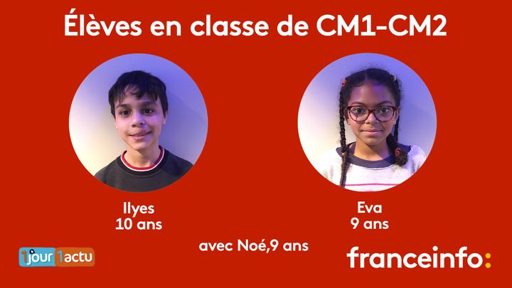 franceinfo junior, une émission en partenariat avec le magazine d'actualités 1jour1actu et 1jour1actu.com. (FRANCEINFO / RADIOFRANCE)