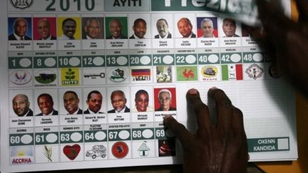 Le premier tour de l'élection présidentielle en Haïti s'est tenu le 28 novembre 2010. (AFP - Hector Retamal)