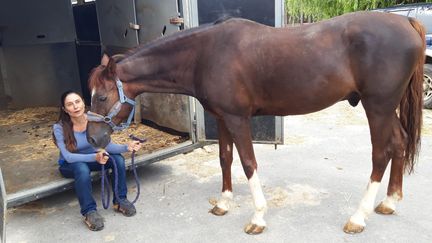 &nbsp;Stéphanie Repnikoff&nbsp;a&nbsp;pris soin des chevaux depuis qu'elle est petite. Elle a entendu la trentaine pour en faire son métier. (SANDRINE ETOA-ANDEGUE / RADIO FRANCE)