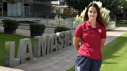 Laura Coronado, pensionnaire de La Masia du FC Barcelone, le 20 septembre 2021.&nbsp; (PAU BARRENA / AFP)