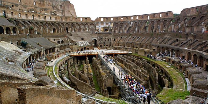 L&#039;intérieur du Colisée, à Rome
 (AFP/GABRIEL BOUYS)