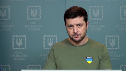 Volodymyr Zelensky, le 3 mars 2022 à Kiev (Ukraine). (- / UKRAINE PRESIDENCY / AFP)