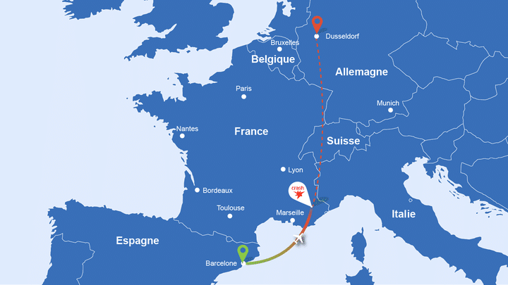 Les lieux o&ugrave; l'A320 de Germanwings s'est &eacute;cras&eacute;, le 24 mars 2015. (PASCALE BOUDEVILLE / FRANCETV INFO)