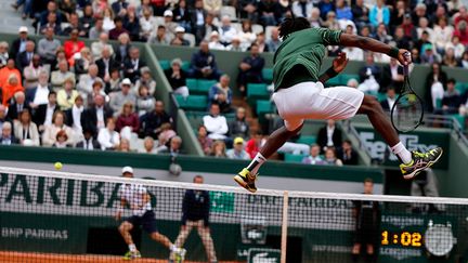 &nbsp; (Gael Monfils a été obligé de s'employer pour se qualifier pour les huitièmes de finale © MAXPPP)