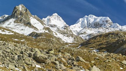 La Cime du Gélas dans le massif du Mercantour photographiée en 2019. (ROBERT VALARCHER / BIOSPHOTO / AFP)