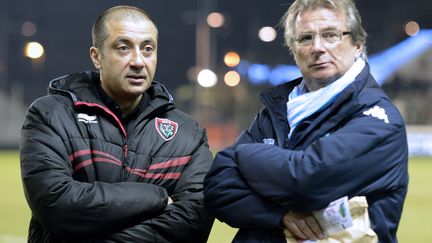 Mourad Boudjellal et Jacky Lorenzetti, les frères ennemis du RCT et du Racing (GERARD JULIEN / AFP)