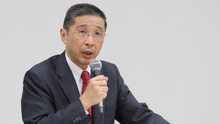 Le directeur général de Nissan Hiroto Saikawa, le 17 décembre 2018 à Yokohama, au Japon. (TSUYOSHI YOSHIOKA / YOMIURI / AFP)