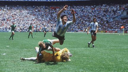 Diego Armando Maradona lors de la finale Argentine - RFA (3-2) de la Coupe du Monde 1986 à Mexico (SVEN SIMON / PICTURE-ALLIANCE)