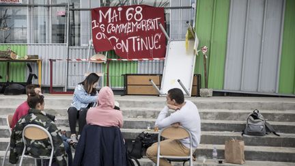 Le blocage de l'université de Nanterre (Hauts-de-Seine) est toujours en cours. (MAXPPP)