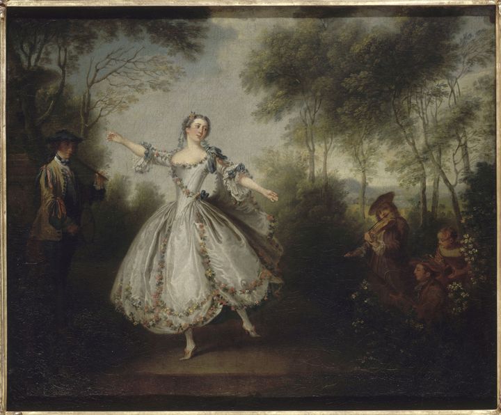 La Camargo dansant - Nicolas Lancret Vers 1730-1731
 (RMN-Grand Palais / Gérard Blot)