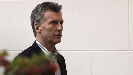 Mauricio Macri, le président argentin, avant une conférence devant la presse étrangère le 6 mai 2016. (JUAN MABROMATA / AFP)