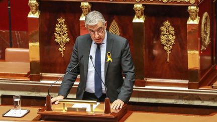 Jean-François Eliaou, le 27 janvier 2022, à l'Assemblée nationale. (JACQUES DEMARTHON / AFP)