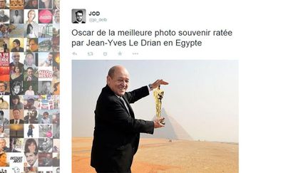 &nbsp; (Une photo maladroitement cadrée, et le web se lâche © Capture d'écran Twitter)