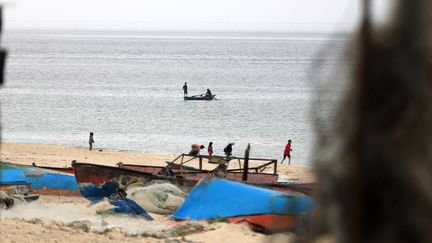 Le port temporaire sera construit au large de l'enclave, a indiqué Joe Biden [photo d'illustration]. (YASSER QUDIH / ANADOLU)