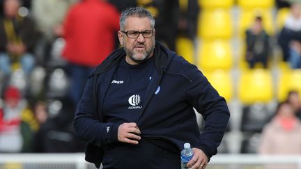 Le manager général de Castres, Christophe Urios (XAVIER LEOTY / AFP)