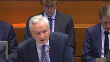 Bruno Le Maire lors de son audition à l'Assemblée nationale sur le déficit