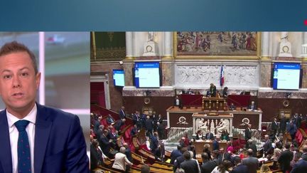 Le gouvernement a décidé de dégainer l'article 49.3 sur la loi de programmation des finances publiques. La Nupes compte déposer une motion de censure. (France 2)