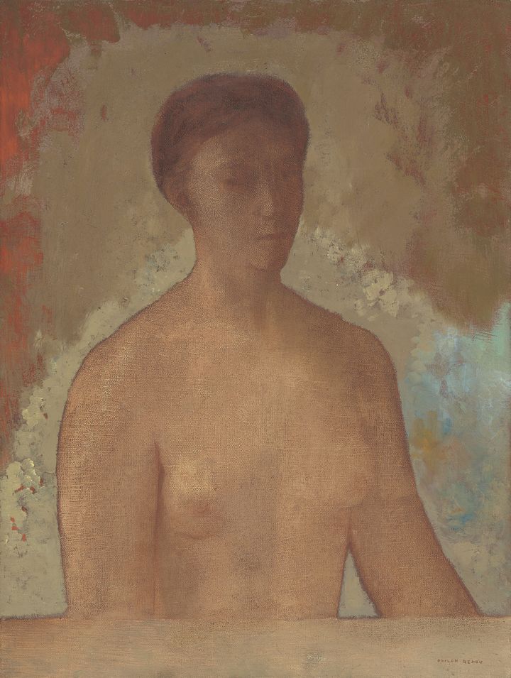 Odilon Redon (1840-1916), "Eve", 1904. Paris, mus&eacute;e d'Orsay, dation, 1982. Huile sur toile. 61 x 47 cm. (RMN-GRAND PALAIS (MUSÉE D'ORSAY) / HERVÉ LEWANDOWSKI)