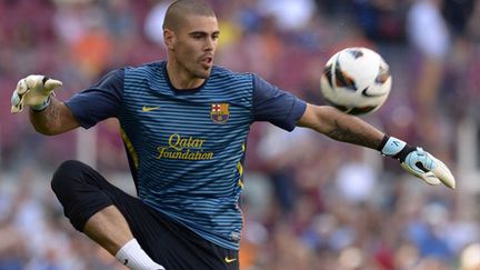 Victor Valdes, sous les couleurs du FC Barcelone