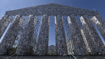 A Cassel, Marta Minujin a imaginé un Parthénon tout en livres censurés (1er juin 2017)
 (John MacDougall / AFP)