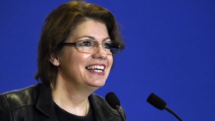 Agnès Le Brun, maire Les Républicains de Morlaix, vice-présidente de l’Association des maires de France (AMF), en mars 2015, à Paris.&nbsp; (DOMINIQUE FAGET / AFP)