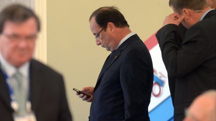 Fran&ccedil;ois Hollande, le 6 septembre 2013, lors d'un sommet du G20 &agrave; Saint-P&eacute;tersbourg (Russie). (SERGEY GUNEEV / G20RUSSIA / AFP)