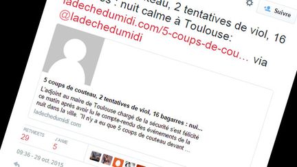 &nbsp; (La rumeur a été partagée à des centaines de reprises sur les réseaux sociaux © Capture d'écran Twitter)