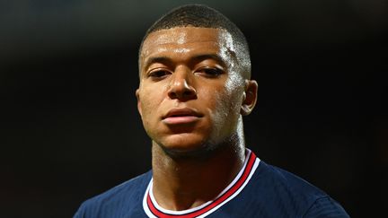 Kylian Mbappé, le 21 août 2021. (LOIC VENANCE / AFP)