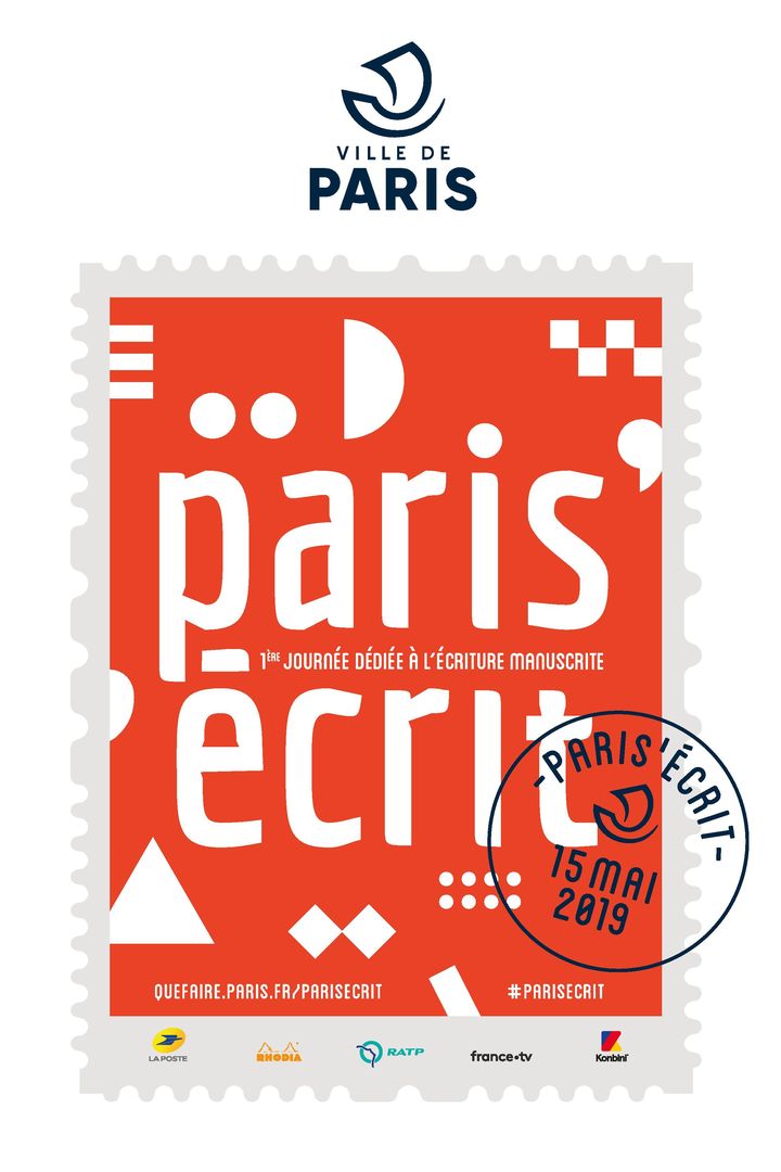 Timbre édité à l'occasion de l'événement "Paris'écrit". (Mairie de Paris)