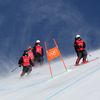 La piste de descente de Yanqing, le 4 février 2022. (DIMITAR DILKOFF / AFP)