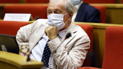 Le président du Conseil scientifique, Jean-François Delfraissy, au Sénat, le 15 septembre 2020. (THOMAS SAMSON / AFP)