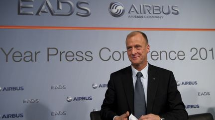 Tom Enders &eacute;tait le pr&eacute;sident d'Airbus depuis 2007. Ici le 17 janvier 2012 &agrave; Hambourg (Allemagne). (JOHANNES EISELE / AFP)