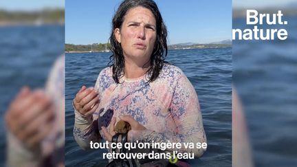 Philomène, Solène et Anaëlle ont monté le Projet Azur. En kayak et à la nage, elles longent la Méditerranée afin de sensibiliser sur la pollution qui suit le cycle de l’eau. Brut les a rencontrées.&nbsp;&nbsp; (BRUT / FRANCEINFO)