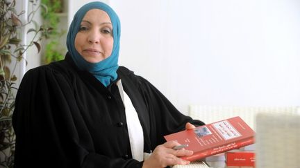 L'avocate du p&egrave;re de Mohamed Merah,&nbsp;Zahia Mokhtari, &agrave; Alger (Alg&eacute;rie), le 29 mars 2012.&nbsp; (FAROUK BATICHE / AFP)