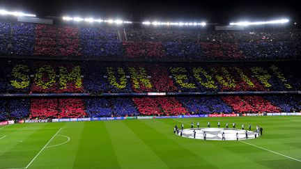 Le stade de Barcelone (Espagne), le Camp Nou, lors d'un match face au Milan AC, le 12 mars 2013.&nbsp; (JOSEP LAGO / AFP)