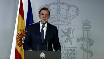 Le chef du gouvernement espagnol, Mariano Rajoy, le 7 septembre 2017 à Madrid. (BURAK AKBULUT / ANADOLU AGENCY / AFP)