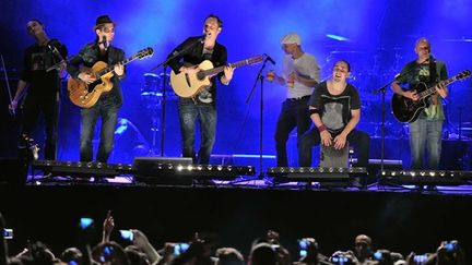 Le groupe Tryo lors de son retour sur scène le 22 juillet pour le Festival Fnac Live
 (SADAKA EDMOND/SIPA)