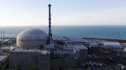 Le réacteur 3 du futur EPR de Flamanville, dans la Manche, le 16 novembre 2016. (CHARLY TRIBALLEAU / AFP)