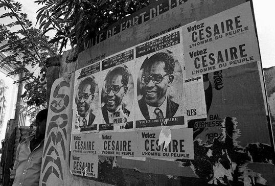 Affiches de campagne en faveur d'Aimé Césaire à l'occasion des élections municipales de 1945 à Fort de France
 (DR)