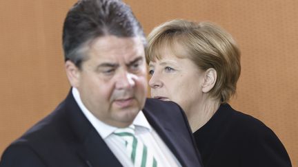 Le ministre de l'Economie et vice-chancelier allemand, Sigmar Gabriel, &agrave; Berlin, le 2 ao&ucirc;t 2014. (CLEMENS BILAN / AFP)