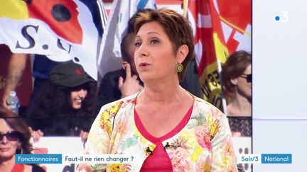 Bernadette Groison du syndicat FSU (France 3)