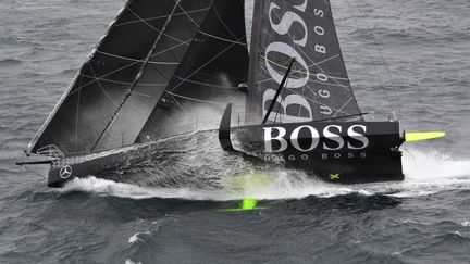 Le bateau d'Alex Thomson, le monocoque Hugo Boss (MARINE NATIONALE / NEFERTITI)